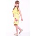 Embroidered dress for girl "Wild Poppy" Yellow